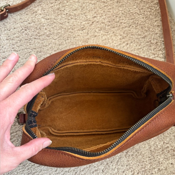 GoForthGoods regular Sarah in saddle (smoother darker hide of saddle). VGUC - Picture 2 of 4